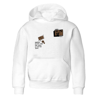 Jordan Jumpman Jack TR Travis Scott Dark Mocha shirts to match jordans Homies Only sneaker match tees Jordan Jumpman Jack Travis Scott Dark Mocha match shoes to clothes SNRT Sneaker Tees Youth Baby White 2 tee