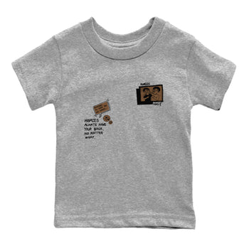 Jordan Jumpman Jack TR Travis Scott Dark Mocha shirts to match jordans Homies Only sneaker match tees Jordan Jumpman Jack Travis Scott Dark Mocha match shoes to clothes SNRT Sneaker Tees Youth Baby Heather Grey 2 tee