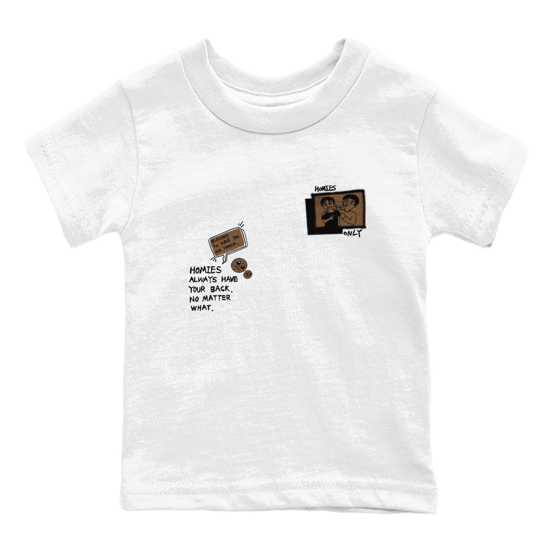 Jordan Jumpman Jack TR Travis Scott Dark Mocha shirts to match jordans Homies Only sneaker match tees Jordan Jumpman Jack Travis Scott Dark Mocha match shoes to clothes SNRT Sneaker Tees Youth Baby White 2 tee