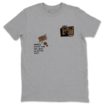 Jordan Jumpman Jack TR Travis Scott Dark Mocha shirts to match jordans Homies Only sneaker match tees Jordan Jumpman Jack Travis Scott Dark Mocha match shoes to clothes SNRT Sneaker Tees unisex cotton Heather Grey 2 shirts