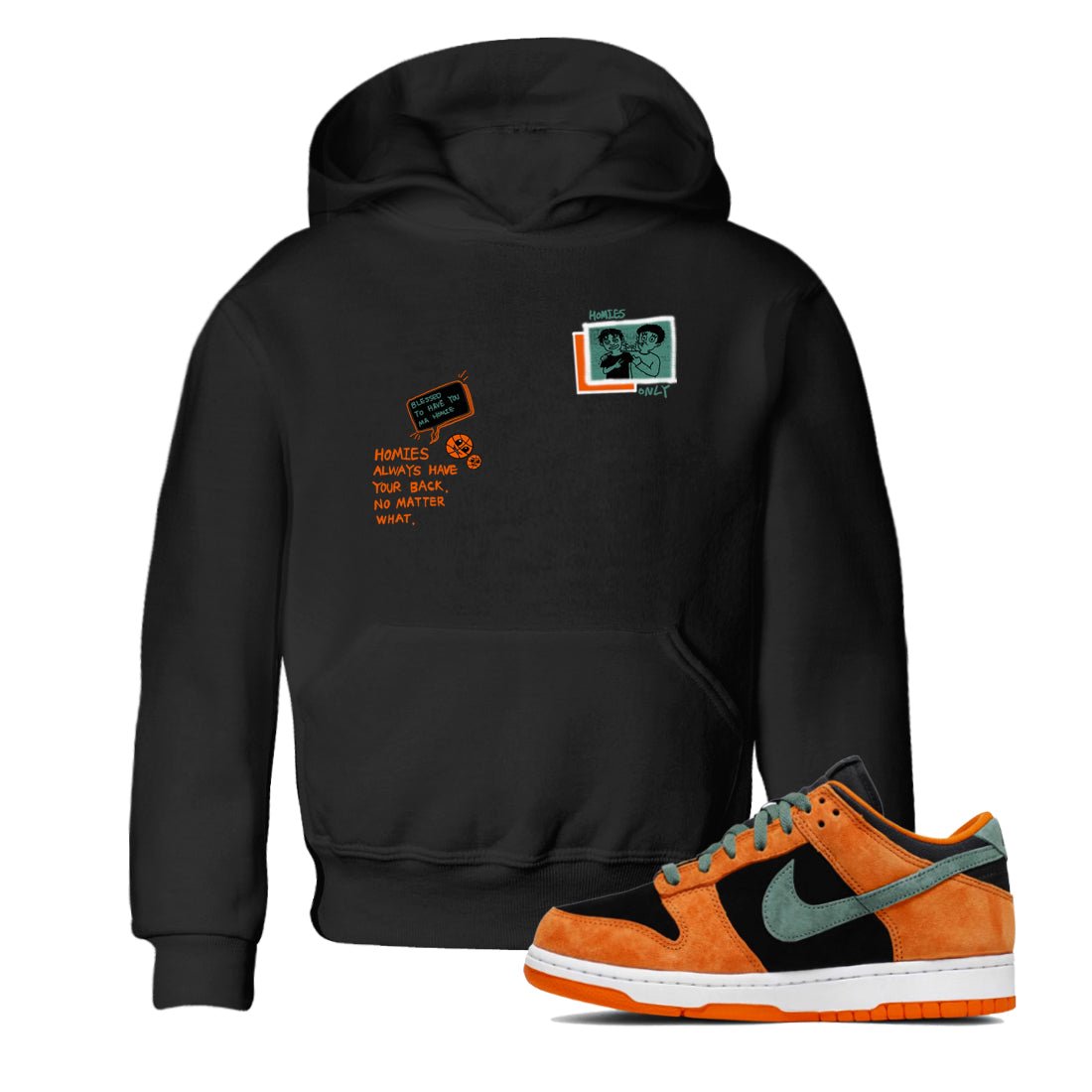 Dunk Low Ceramic shirts to match jordans Homies Only sneaker match tees Dunk Ceramic match shoes to clothes SNRT Sneaker Tees Youth Baby Black 1 tee