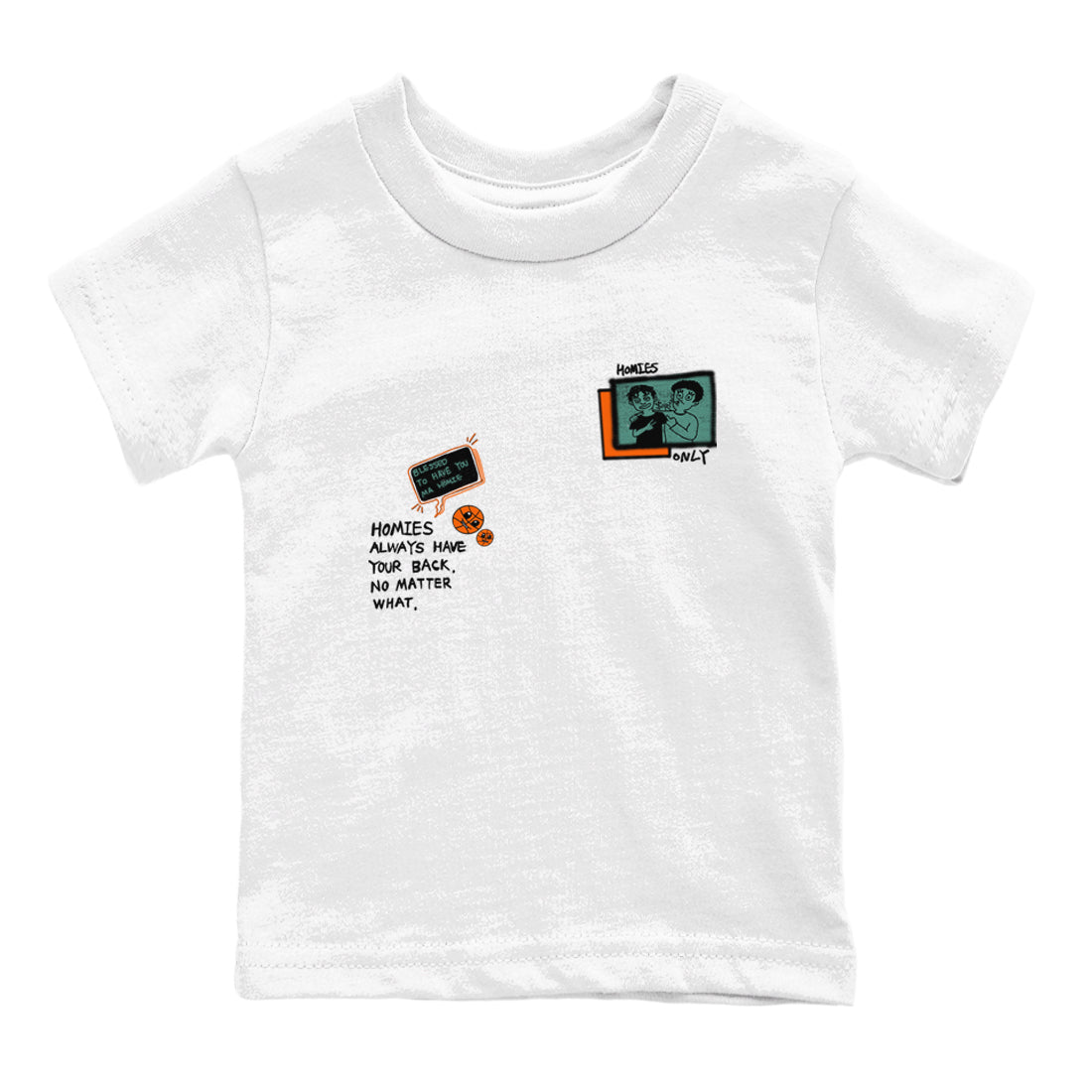 Dunk Low Ceramic shirts to match jordans Homies Only sneaker match tees Dunk Ceramic match shoes to clothes SNRT Sneaker Tees Youth Baby White 2 tee