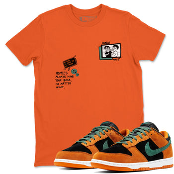 Dunk Low Ceramic shirts to match jordans Homies Only sneaker match tees Dunk Ceramic match shoes to clothes SNRT Sneaker Tees unisex cotton Orange 1 shirts