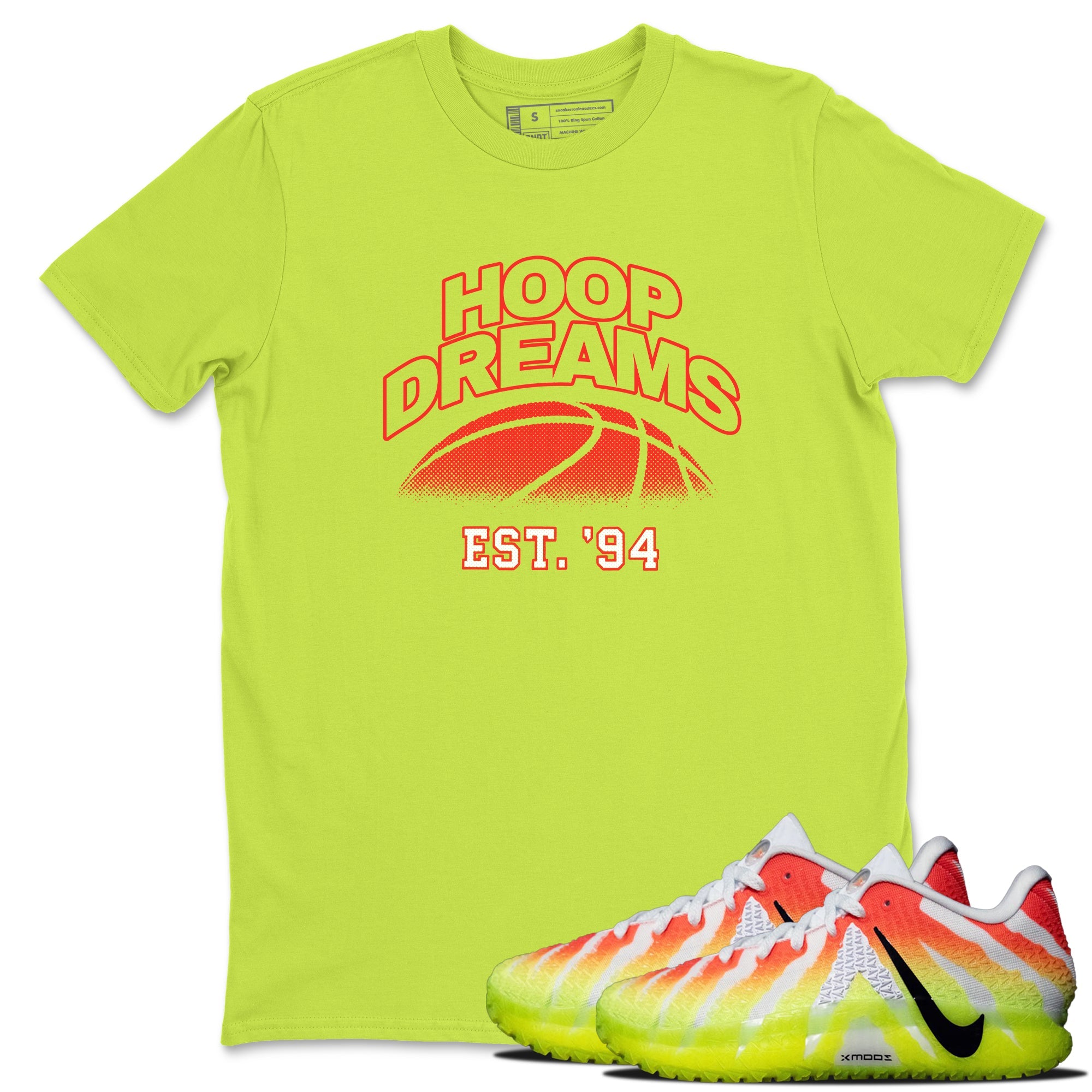 Sneaker Threads – Sneaker Tees To Match Nike JA 3 Under The Christmas Tree – Hoop Dreams Graphic Tee Safety Green 1. Perfect for Jordan releases 2025 colorways. PerfecPerfect for Ja Morant sneaker releases and Christmas 2025 colorways.