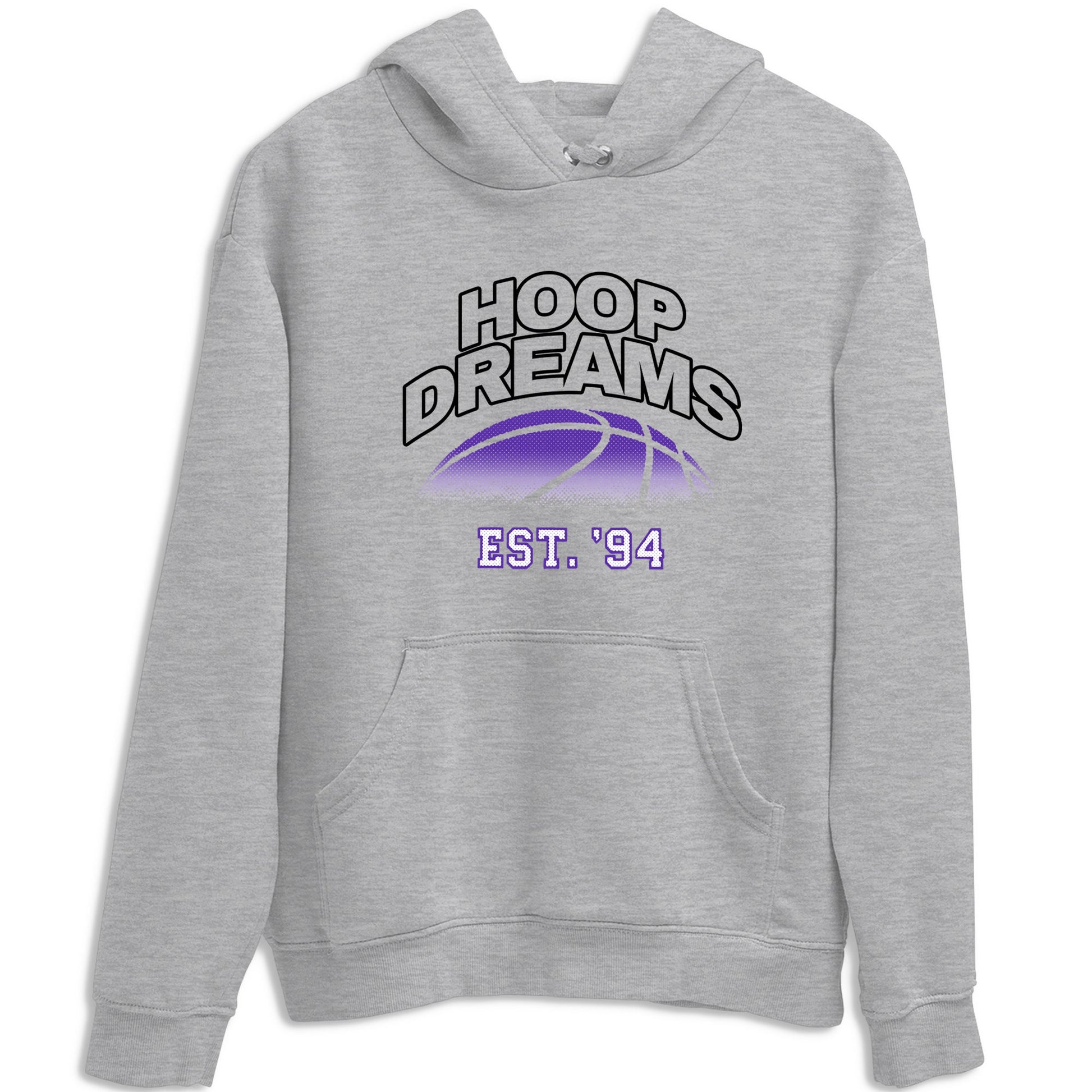 Sneaker Threads – Sneaker Tees To Match Nike KB 9 Hyper Grape – Hoop Dreams Graphic Tee Heather Grey 2. Perfect for Jordan releases 2025 colorways. Perfect for purple basketball sneaker releases and legacy-inspired colorways for 2025 hoopers.