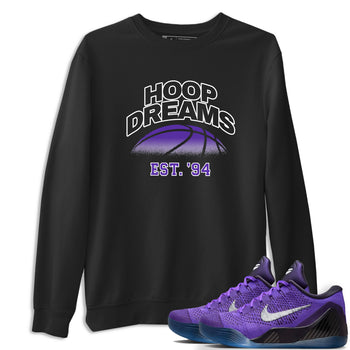 Sneaker Threads – Sneaker Tees To Match Nike KB 9 Hyper Grape – Hoop Dreams Graphic Tee Black 1. Perfect for Jordan releases 2025 colorways. Perfect for purple basketball sneaker releases and legacy-inspired colorways for 2025 hoopers.