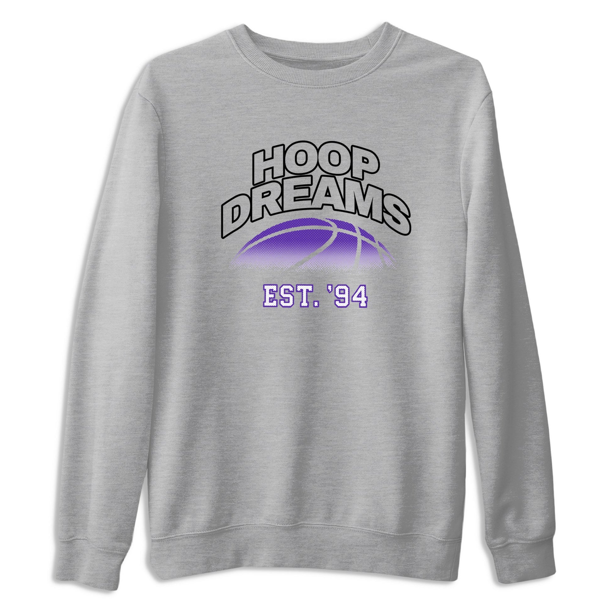 Sneaker Threads – Sneaker Tees To Match Nike KB 9 Hyper Grape – Hoop Dreams Graphic Tee Heather Grey 2. Perfect for Jordan releases 2025 colorways. Perfect for purple basketball sneaker releases and legacy-inspired colorways for 2025 hoopers.