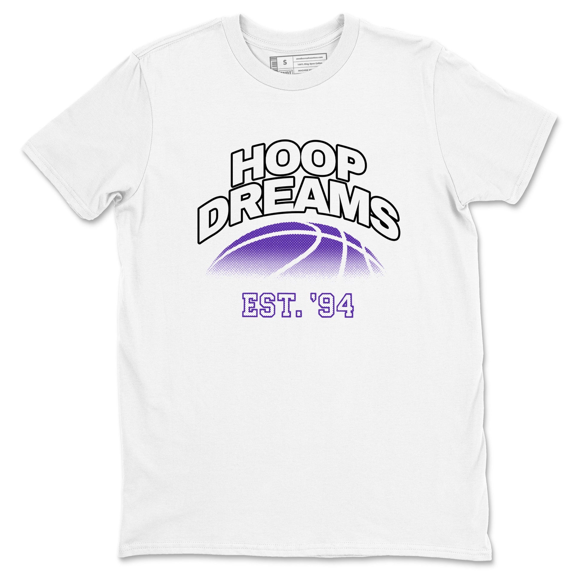 Sneaker Threads – Sneaker Tees To Match Nike KB 9 Hyper Grape – Hoop Dreams Graphic Tee White 2. Perfect for Jordan releases 2025 colorways. Perfect for purple basketball sneaker releases and legacy-inspired colorways for 2025 hoopers.