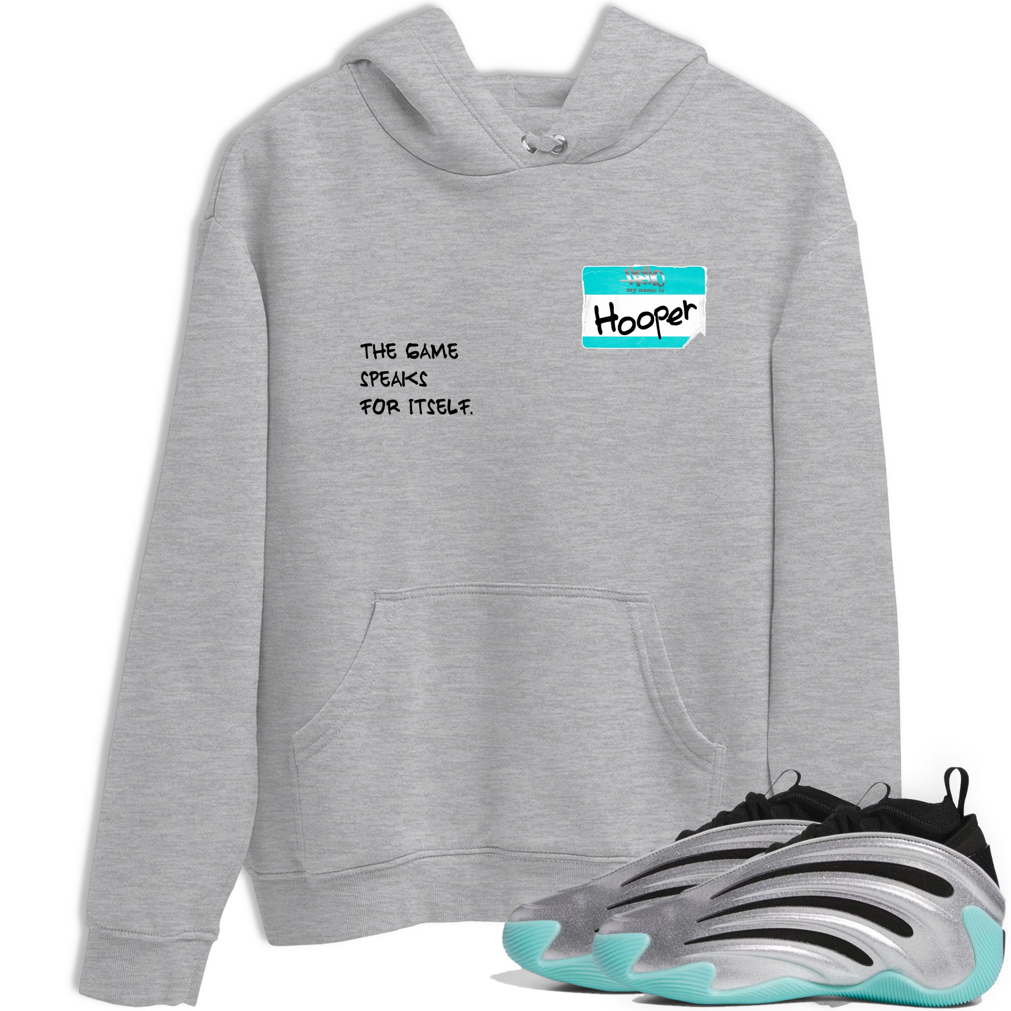 Sneaker Threads – Sneaker Tees To Match Adidas Harden Vol. 9 Uno Chain – Hooper Badge Graphic Tee Heather Grey 1. Perfect for Jordan releases 2025 colorways.
