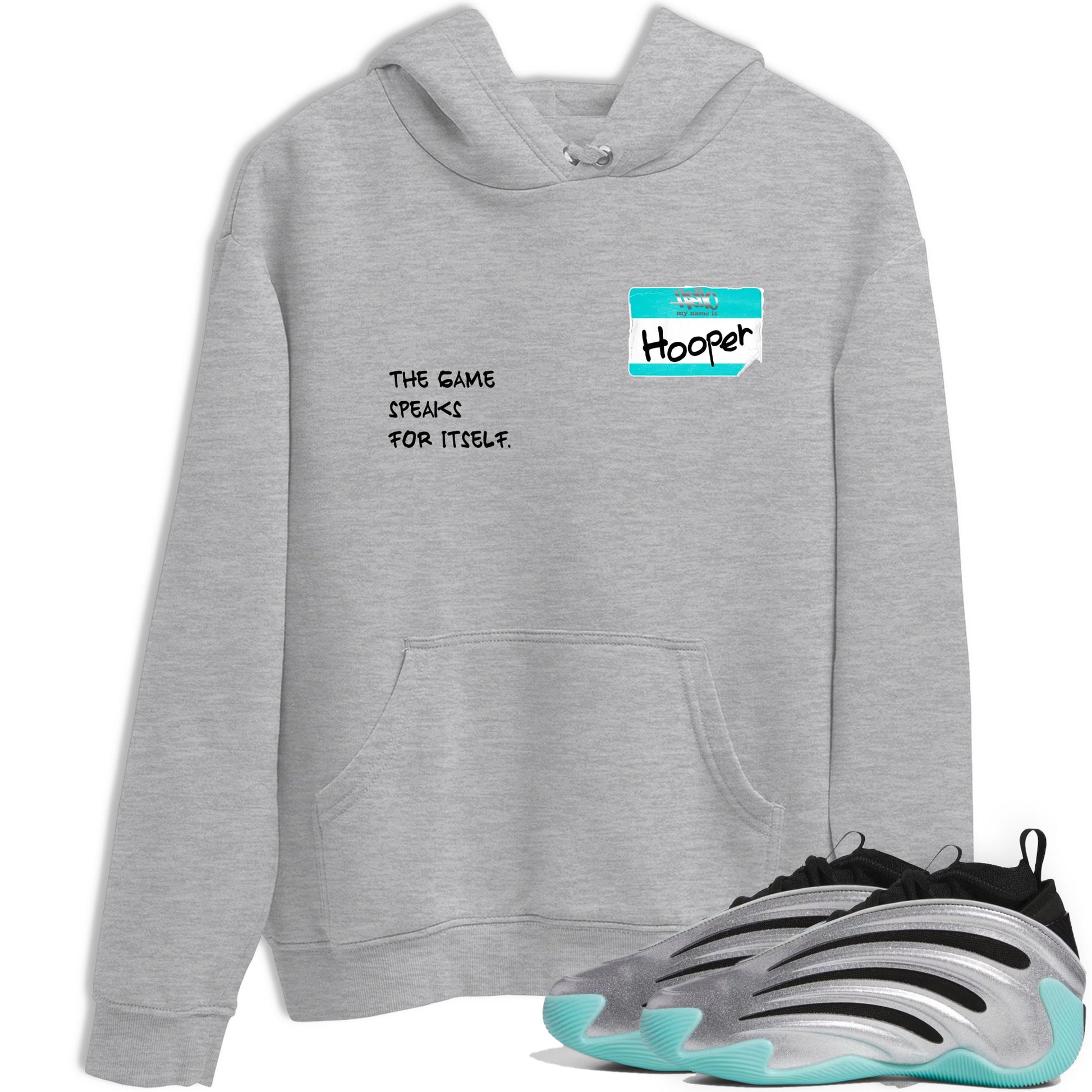 Sneaker Threads – Sneaker Tees To Match Adidas Harden Vol. 9 Uno Chain – Hooper Badge Graphic Tee Heather Grey 1. Perfect for Jordan releases 2025 colorways.