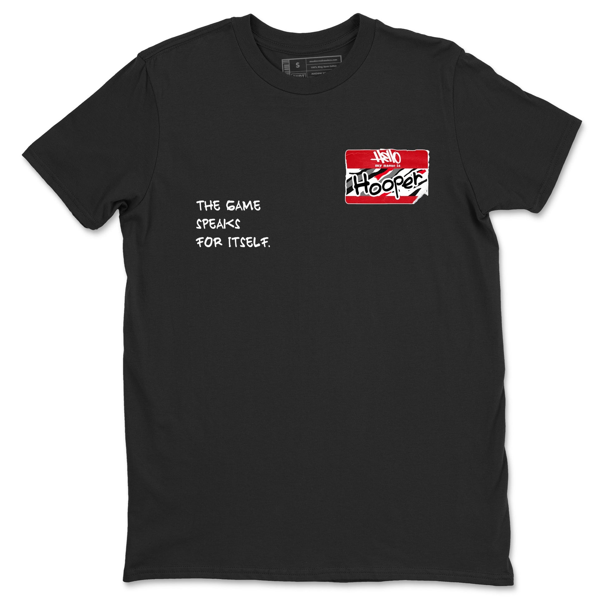 Sneaker Threads – Basketball Graphic T shirt Air Jordan 8 Bunny – Hooper Badge Graphic Tee Black 2. Perfect for Jordan releases 2025 colorways.