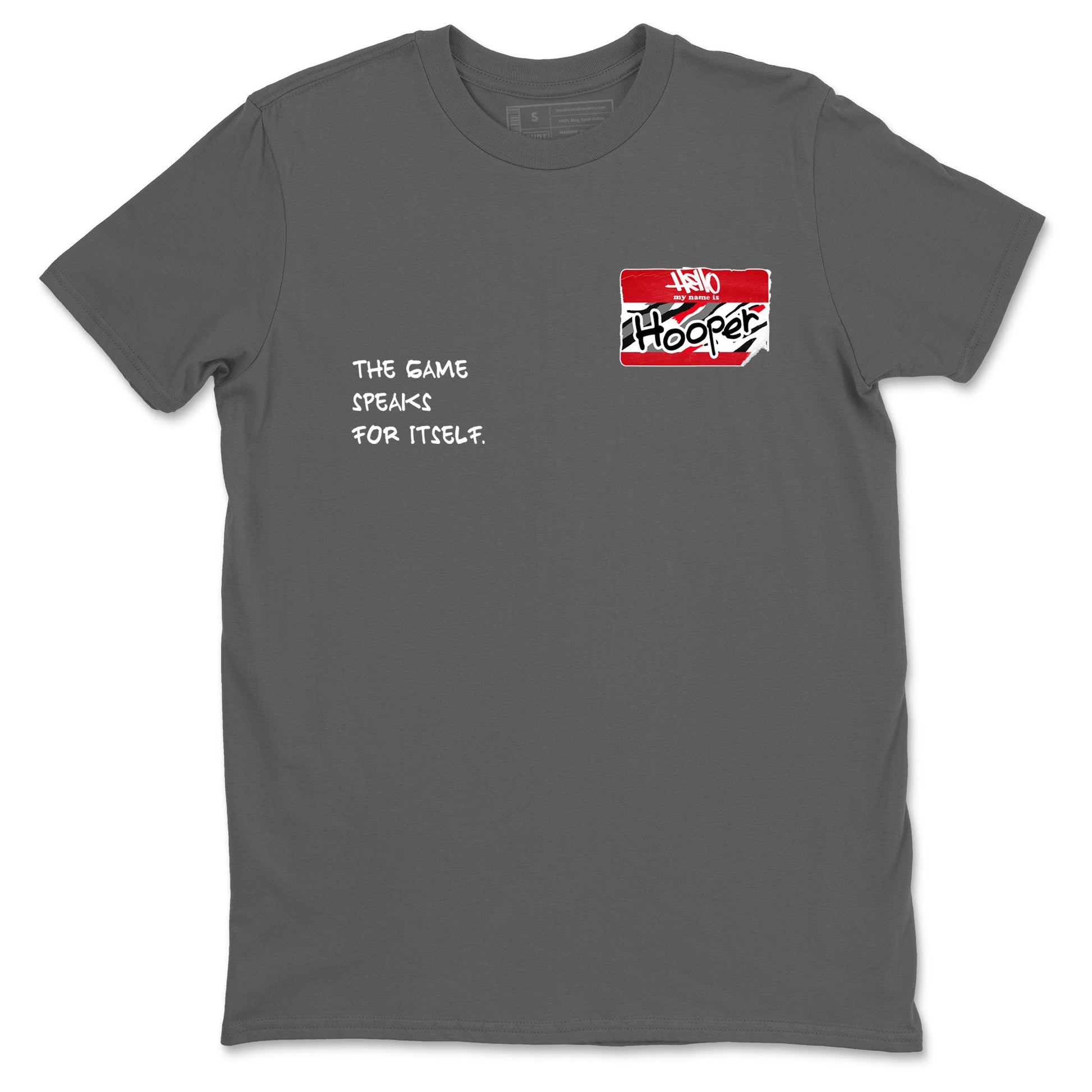 Sneaker Threads – Basketball Graphic T shirt Air Jordan 8 Bunny – Hooper Badge Graphic Tee Cool Grey 2. Perfect for Jordan releases 2025 colorways.