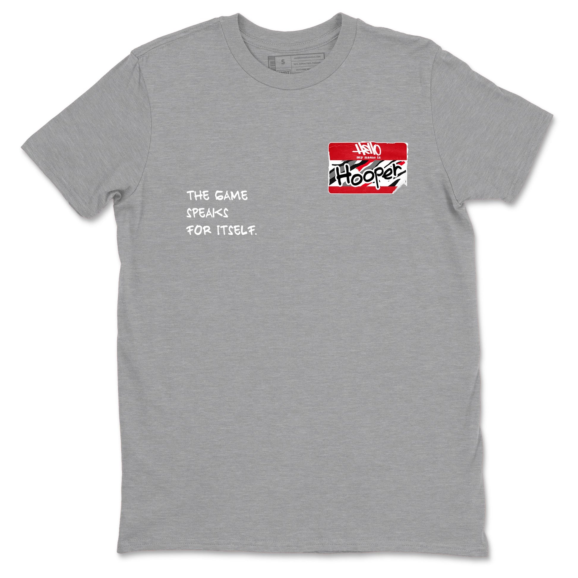 Sneaker Threads – Basketball Graphic T shirt Air Jordan 8 Bunny – Hooper Badge Graphic Tee Heather Grey 2. Perfect for Jordan releases 2025 colorways.