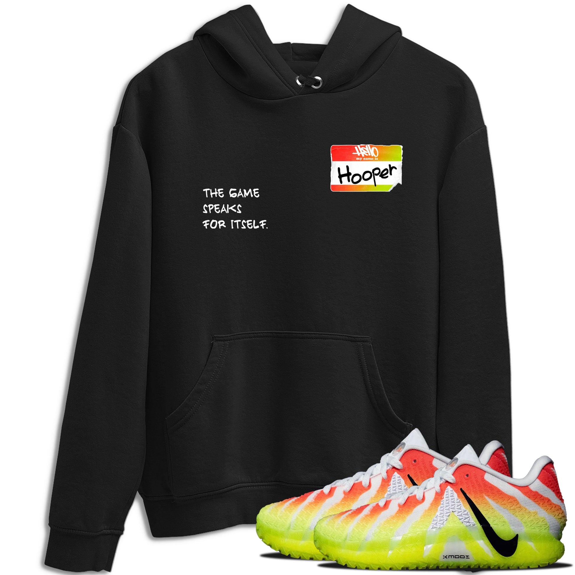 Sneaker Threads – Sneaker Tees To Match Nike JA 3 Under The Christmas Tree – Hooper Badge Graphic Tee Black 1. Perfect for Jordan releases 2025 colorways. Perfect for Ja Morant sneaker releases and Christmas 2025 colorways.