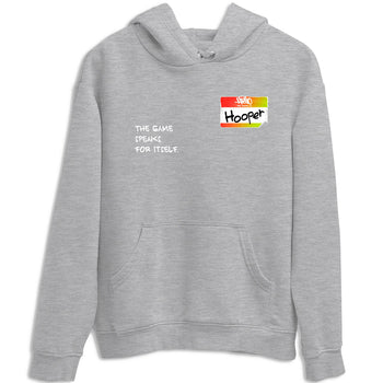 Sneaker Threads – Sneaker Tees To Match Nike JA 3 Under The Christmas Tree – Hooper Badge Graphic Tee Heather Grey 2. Perfect for Jordan releases 2025 colorways. Perfect for Ja Morant sneaker releases and Christmas 2025 colorways.
