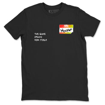 Sneaker Threads – Sneaker Tees To Match Nike JA 3 Under The Christmas Tree – Hooper Badge Graphic Tee Black 2. Perfect for Jordan releases 2025 colorways. Perfect for Ja Morant sneaker releases and Christmas 2025 colorways.