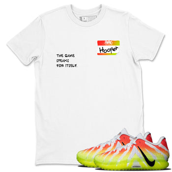 Sneaker Threads – Sneaker Tees To Match Nike JA 3 Under The Christmas Tree – Hooper Badge Graphic Tee White 1. Perfect for Jordan releases 2025 colorways. Perfect for Ja Morant sneaker releases and Christmas 2025 colorways.