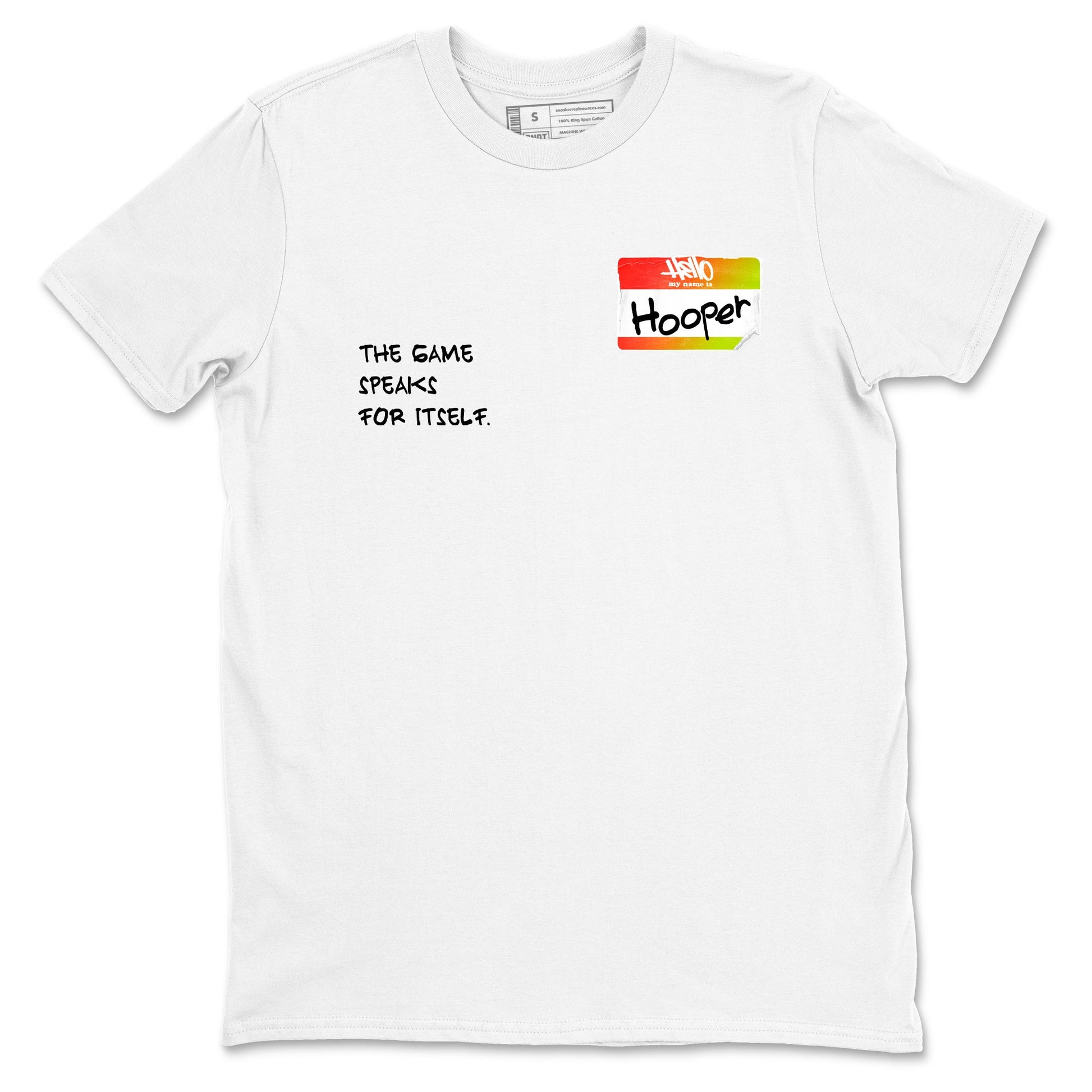 Sneaker Threads – Sneaker Tees To Match Nike JA 3 Under The Christmas Tree – Hooper Badge Graphic Tee White 2. Perfect for Jordan releases 2025 colorways. Perfect for Ja Morant sneaker releases and Christmas 2025 colorways.