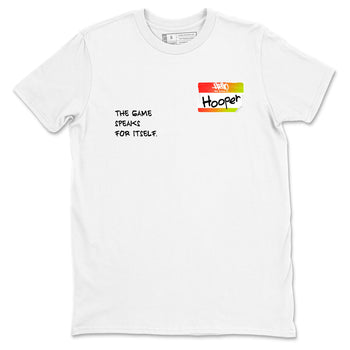 Sneaker Threads – Sneaker Tees To Match Nike JA 3 Under The Christmas Tree – Hooper Badge Graphic Tee White 2. Perfect for Jordan releases 2025 colorways. Perfect for Ja Morant sneaker releases and Christmas 2025 colorways.