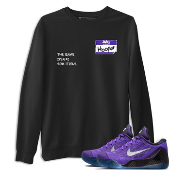 Sneaker Threads – Sneaker Tees To Match Nike KB 9 Hyper Grape – Hooper Badge Graphic Tee Black 1. Perfect for Jordan releases 2025 colorways. Perfect for purple basketball sneaker releases and legacy-inspired colorways for 2025 hoopers.