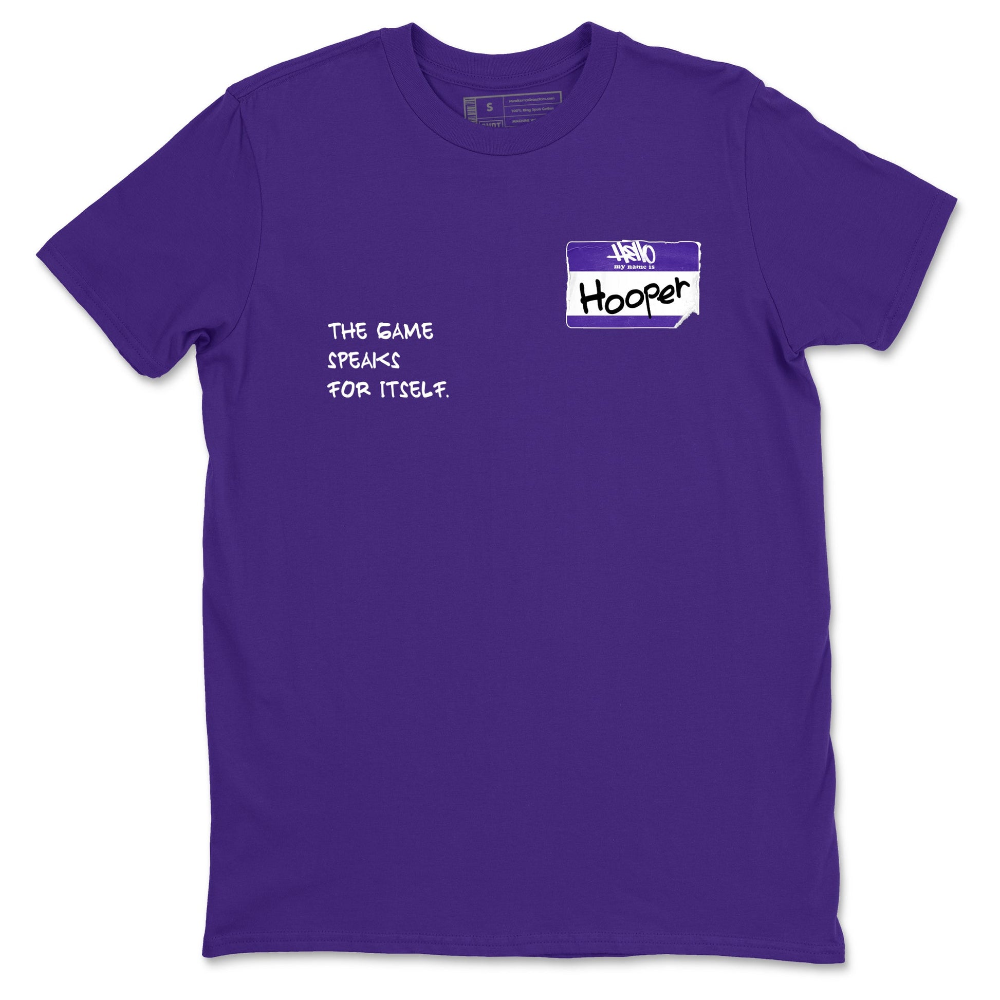 Sneaker Threads – Sneaker Tees To Match Nike KB 9 Hyper Grape – Hooper Badge Graphic Tee Purple 2. Perfect for Jordan releases 2025 colorways. Perfect for purple basketball sneaker releases and legacy-inspired colorways for 2025 hoopers.