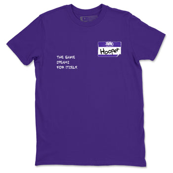 Sneaker Threads – Sneaker Tees To Match Nike KB 9 Hyper Grape – Hooper Badge Graphic Tee Purple 2. Perfect for Jordan releases 2025 colorways. Perfect for purple basketball sneaker releases and legacy-inspired colorways for 2025 hoopers.