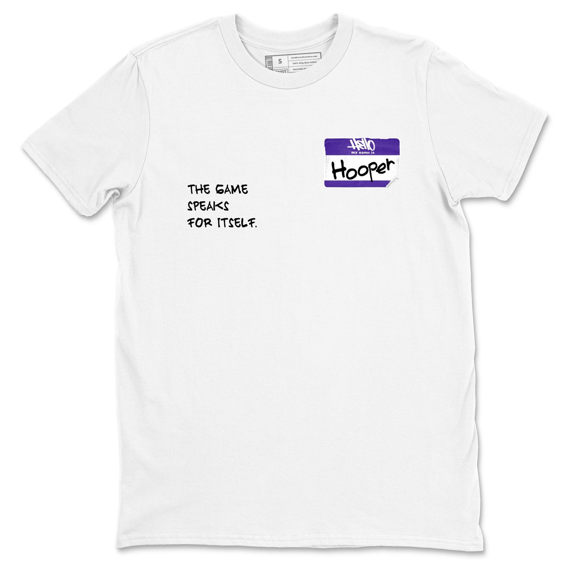 Sneaker Threads – Sneaker Tees To Match Nike KB 9 Hyper Grape – Hooper Badge Graphic Tee White 2. Perfect for Jordan releases 2025 colorways. Perfect for purple basketball sneaker releases and legacy-inspired colorways for 2025 hoopers.