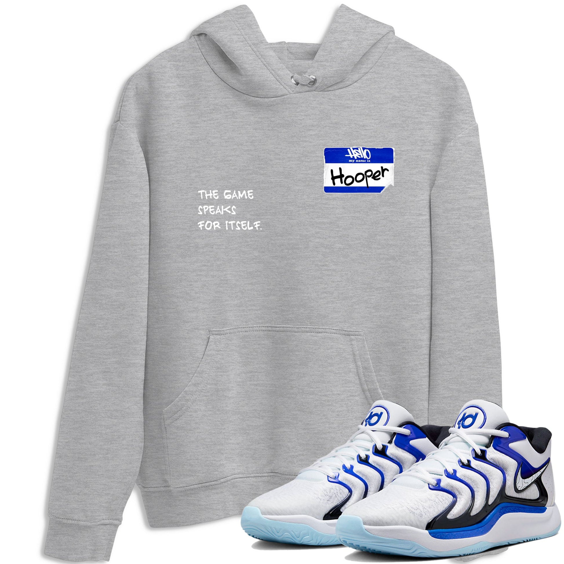 Sneaker Threads – Sneaker Tees To Match Nike KD 17 Penny – Hooper Badge Graphic Tee Heather Grey 1. Perfect for Jordan releases 2025 colorways. Perfect for Kevin Durant basketball sneaker releases and retro Penny-inspired 2025 colorways.