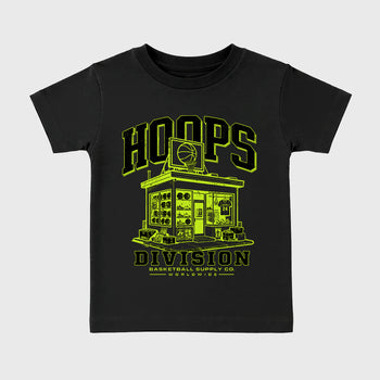 Sneaker match tees – Sneaker Tees To Match Air Foamposite Pro Black Shoes – Hoops Division Store Kids T-Shirt Black 2