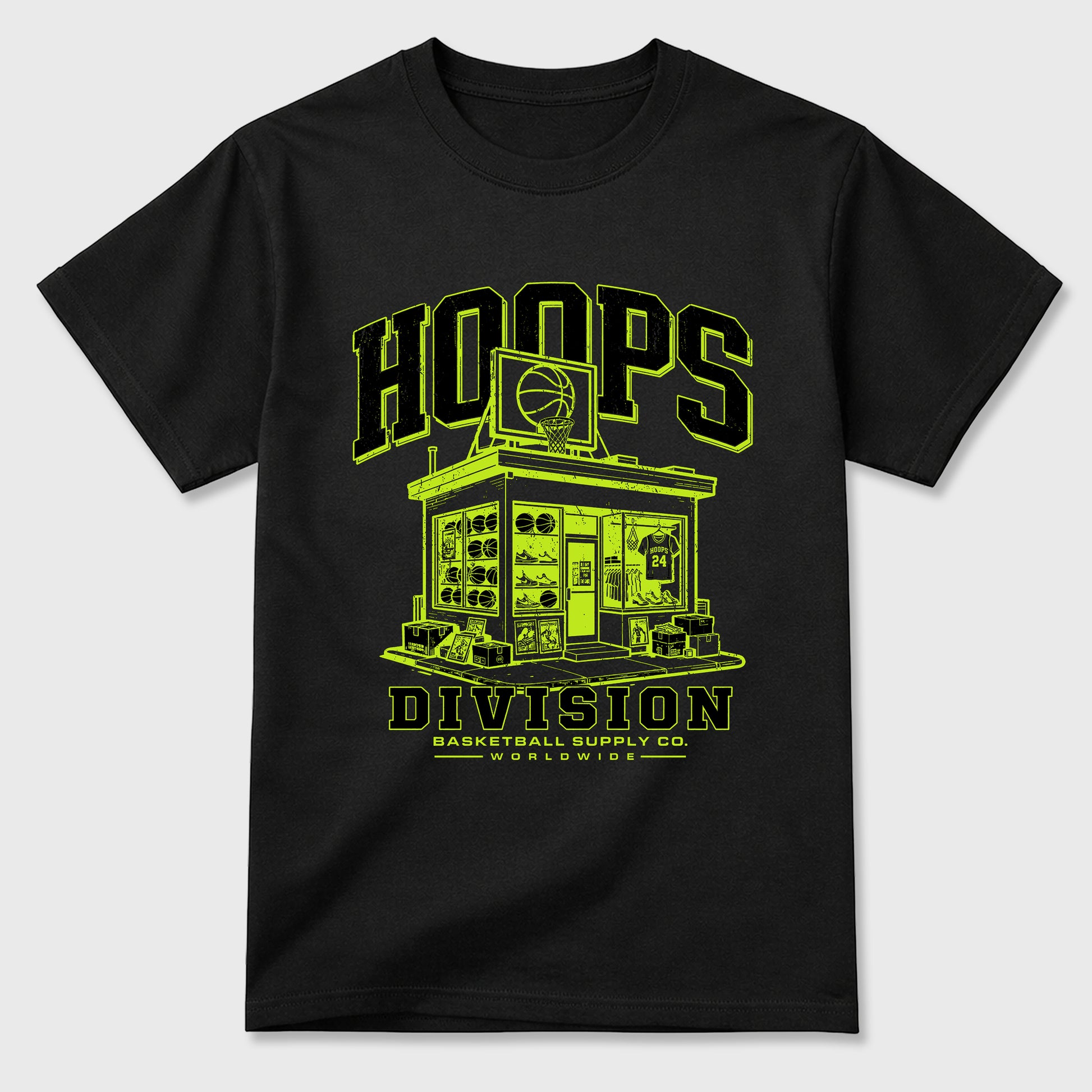 Sneaker match tees – Sneaker Tees To Match Air Foamposite Pro Black Shoes – Hoops Division Store Tee Black 2