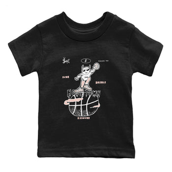 AJ11 Legend Pink shirts to match jordans Hoops Town sneaker match tees Air Jordan 11 Legend Pink SNRT Sneaker Tees streetwear brand Baby and Youth Black 2 cotton tee