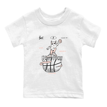 AJ11 Legend Pink shirts to match jordans Hoops Town sneaker match tees Air Jordan 11 Legend Pink SNRT Sneaker Tees streetwear brand Baby and Youth White 2 cotton tee