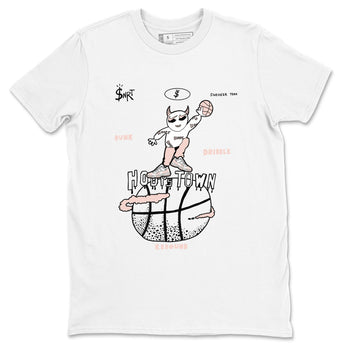 AJ11 Legend Pink shirts to match jordans Hoops Town sneaker match tees Air Jordan 11 Legend Pink SNRT Sneaker Tees streetwear brand White 2 unisex cotton tee