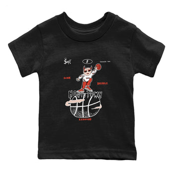 13s Dune Red shirts to match jordans Hoops Town sneaker match tees Air Jordan 13 Dune Red SNRT Sneaker Tees streetwear brand Baby and Youth Black 2 cotton tee