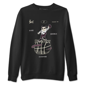 AJ3 A Ma Maniere x Black shirts to match jordans Hoops Town sneaker match tees A Ma Maniere x Air Jordan 3 “Black” SNRT Sneaker Tees streetwear brand Black 2 unisex cotton tee
