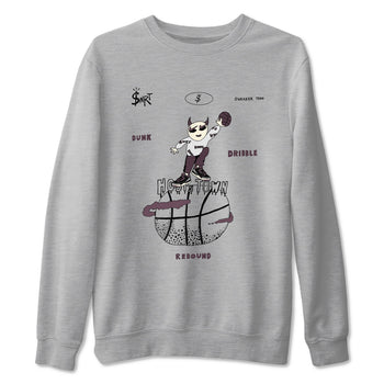 AJ3 A Ma Maniere x Black shirts to match jordans Hoops Town sneaker match tees A Ma Maniere x Air Jordan 3 “Black” SNRT Sneaker Tees streetwear brand Heather Grey 2 unisex cotton tee