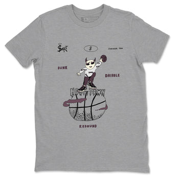 AJ3 A Ma Maniere x Black shirts to match jordans Hoops Town sneaker match tees A Ma Maniere x Air Jordan 3 “Black” SNRT Sneaker Tees streetwear brand Heather Grey 2 unisex cotton tee