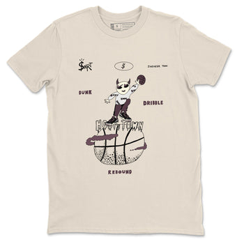 AJ3 A Ma Maniere x Black shirts to match jordans Hoops Town sneaker match tees A Ma Maniere x Air Jordan 3 “Black” SNRT Sneaker Tees streetwear brand Natural 2 unisex cotton tee