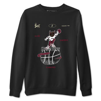 3s A Ma Maniere x Burgundy Crush shirts to match jordans Hoops Town sneaker match teesA Ma Maniére x Air Jordan 3 "Burgundy Crush" SNRT Sneaker Tees streetwear brand Black 2 unisex cotton tee