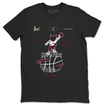 3s A Ma Maniere x Burgundy Crush shirts to match jordans Hoops Town sneaker match teesA Ma Maniére x Air Jordan 3 "Burgundy Crush" SNRT Sneaker Tees streetwear brand Black 2 unisex cotton tee