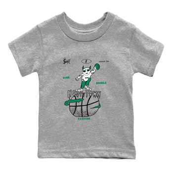 4s Oxidized Green shirts to match jordans Hoops Town sneaker match tees Air Jordan 4 Oxidized Green SNRT Sneaker Tees streetwear brand Baby and Youth Heather Grey 2 cotton tee