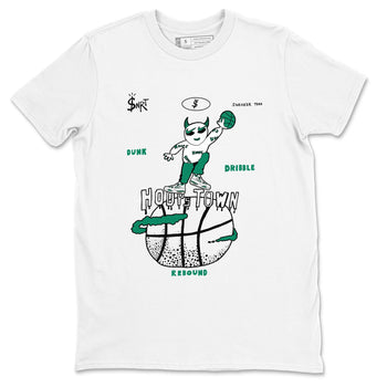 4s Oxidized Green shirts to match jordans Hoops Town sneaker match tees Air Jordan 4 Oxidized Green SNRT Sneaker Tees streetwear brand White 2 unisex cotton tee