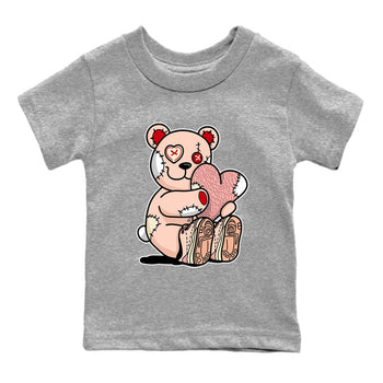 3s Valentines Day shirts to match jordans Hugging Bear best t shirts to wear with jordans Air Jordan 3 Valentines Day match shoes to clothes SNRT Sneaker Tees Youth Baby Heather Grey 2 tee