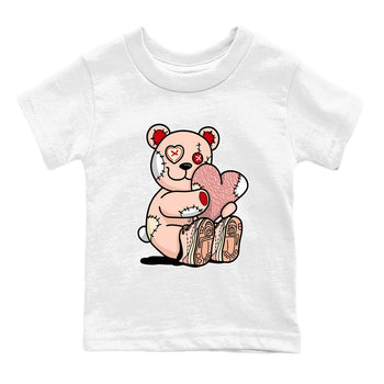 3s Valentines Day shirts to match jordans Hugging Bear best t shirts to wear with jordans Air Jordan 3 Valentines Day match shoes to clothes SNRT Sneaker Tees Youth Baby White 2 tee