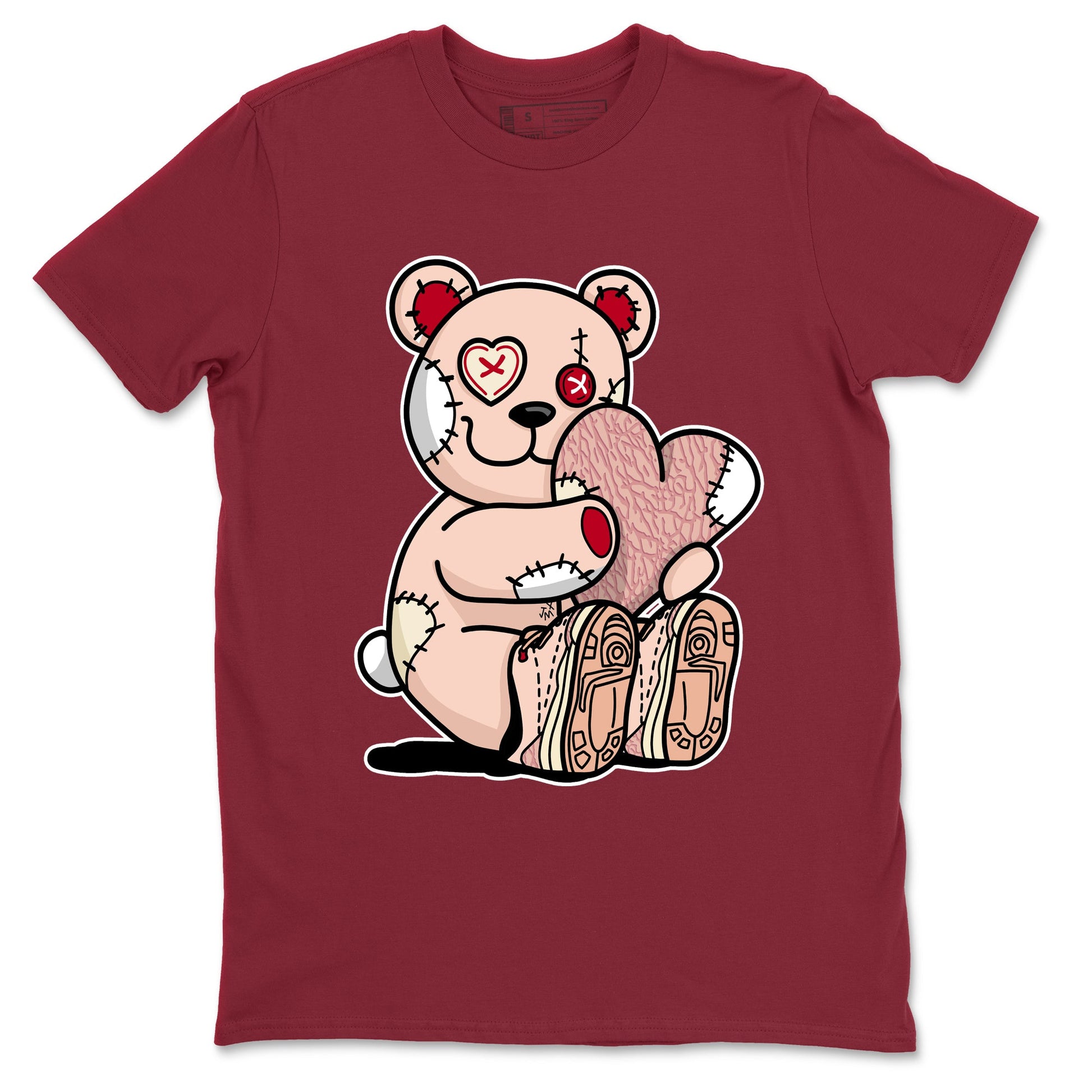 3s Valentines Day shirts to match jordans Hugging Bear best t shirts to wear with jordans Air Jordan 3 Valentines Day match shoes to clothes SNRT Sneaker Tees unisex cotton Cardinal 2 shirts