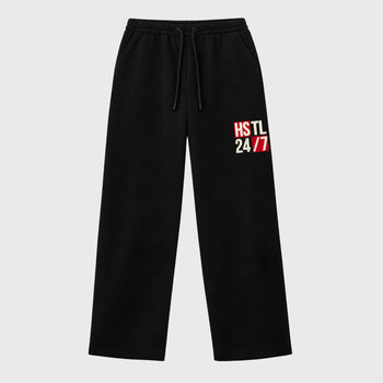 Unisex graphic sweatpants wide – Sneaker Tees To Match Air Jordan 1 Flight Club Shoes – Hustle 247 sweatpants Black 1
