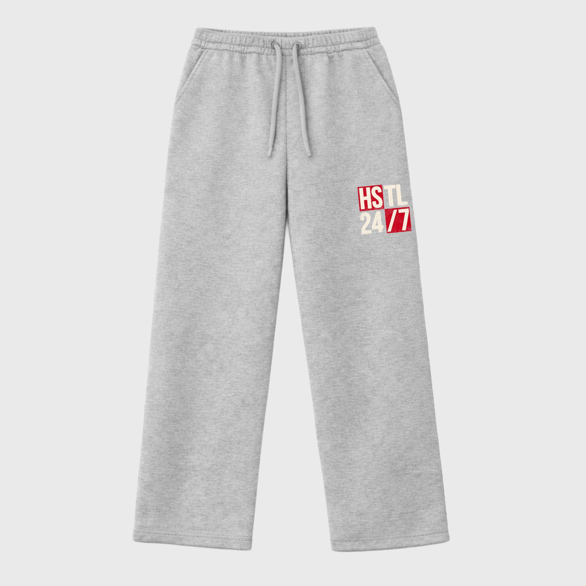 Unisex graphic sweatpants wide – Sneaker Tees To Match Air Jordan 1 Flight Club Shoes – Hustle 247 sweatpants Heather Grey 1