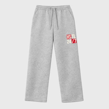 Unisex graphic sweatpants wide – Sneaker Tees To Match Air Jordan 1 Flight Club Shoes – Hustle 247 sweatpants Heather Grey 1