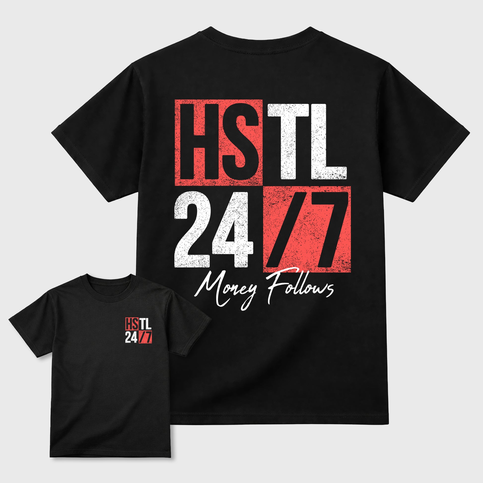 Hustle 247 sneaker match t-shirt styled to complete your fit with the Air Max 90 Infrared sneakers, double side graphic tee.