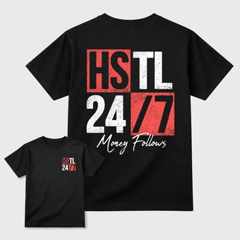Hustle 247 sneaker match t-shirt styled to complete your fit with the Air Max 90 Infrared sneakers, double side graphic tee.